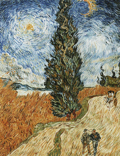 Riproduzione, Copia, Rivisitazioni, Falsi d'Autore olio su tela di Vincent Van Gogh by Ida Parigi