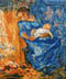 Riproduzione, Copia, Rivisitazioni, Falsi d'Autore olio su tela di Vincent Van Gogh by Ida Parigi: L'Uomo è in Mare