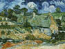 Riproduzione, Copia e Rivisitazioni olio su tela di Vincent Van Gogh by Ida Parigi: Casa con Tetto di Paglia a Cordeville