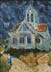 Riproduzione, Copia e Rivisitazioni olio su tela di Vincent Van Gogh by Ida Parigi: La Chiesa di Auvers