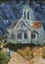 Reproductions and Copies of masterpieces oil on canvas Vincent Van Gogh revisited by Ida Parigi’s paintings: The Church at Auvers