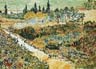 Reproductions and Copies of masterpieces oil on canvas Vincent Van Gogh revisited by Ida Parigi’s paintings: Flowering Garden with Path