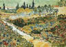 Riproduzione, Copia e Rivisitazioni olio su tela di Vincent Van Gogh by Ida Parigi: Giardino Fiorito con Sentiero