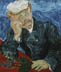 Riproduzione, Copia e Rivisitazioni olio su tela di Vincent Van Gogh by Ida Parigi: Ritratto del Dottor Gachet con Ramo di Digitale