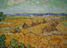 Riproduzione, Copia e Rivisitazioni olio su tela di Vincent Van Gogh by Ida Parigi: Covoni di Grano e Mietitore
