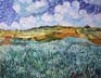 Reproductions and Copies of masterpieces oil on canvas Vincent Van Gogh revisited by Ida Parigi’s paintings: Plain Near Auvers