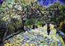 Reproductions and Copies of masterpieces oil on canvas Vincent Van Gogh revisited by Ida Parigi’s paintings: Red Chestnuts in the Public Park at Arles